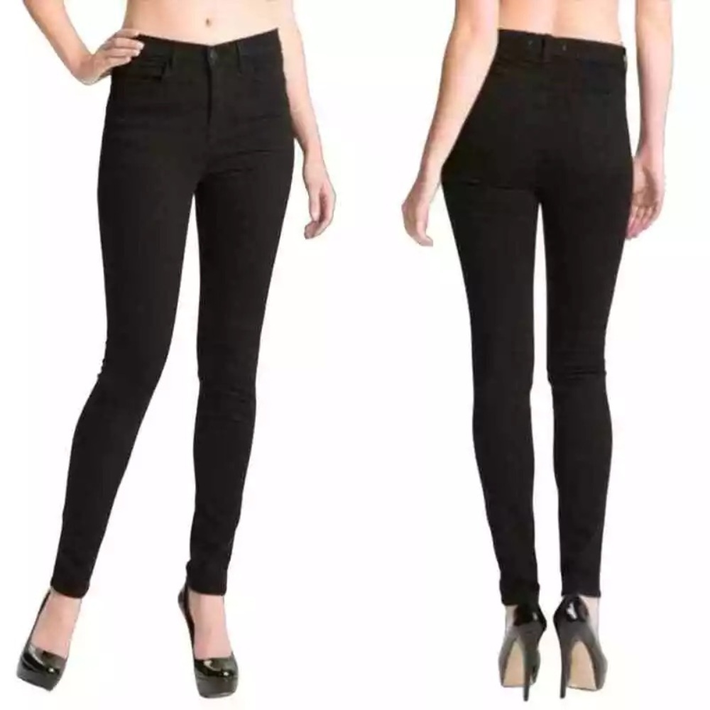 J Brand Size 25 Maria Hewson Stretch Skinny Jeans - Black